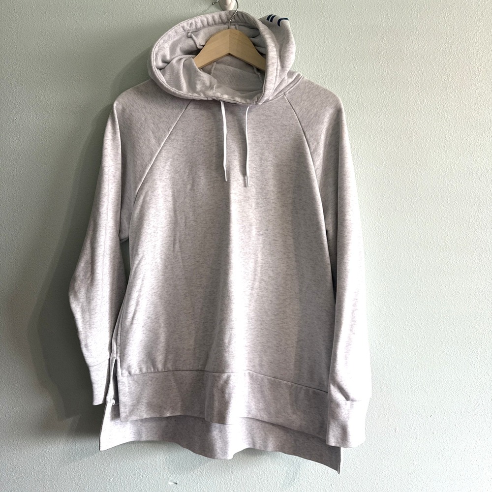 Nike Just Do It Training Sweatshirt‎ DriFit Athleisure Hoodie Gray Womens L